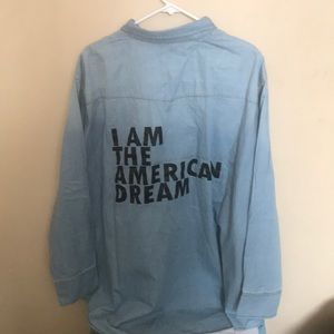 Whoopi Goldberg Dubgee denim shirt new  size 3x